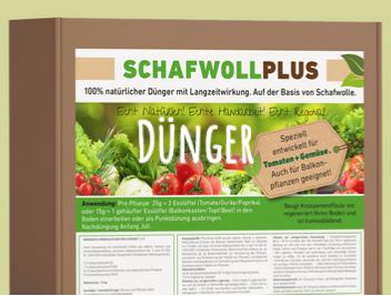 100% natürlicher Schafwolldünger mit Langzeitwirkung